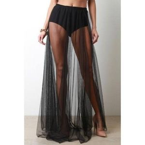 Fashion Nova Sheer Skirt
